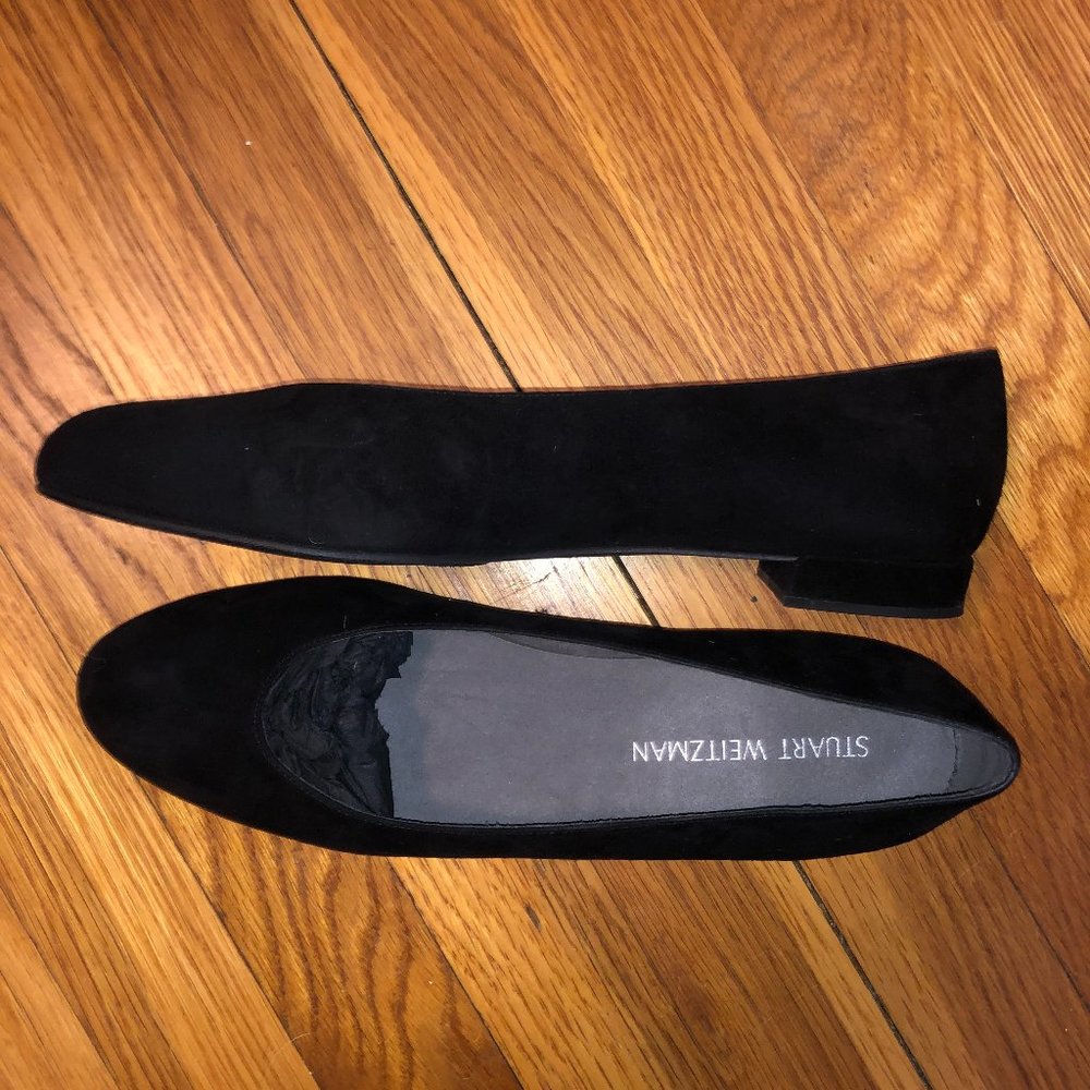 Stuart Weitzman Black Suede Pumps